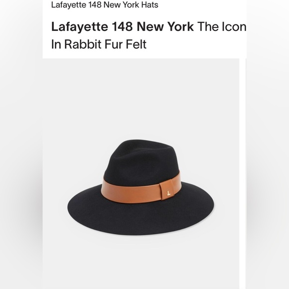 LAFAYETTE 148 New York | The Icon Fur Felt Fedora | Quality Rabbit Fur - Picture 2 of 10